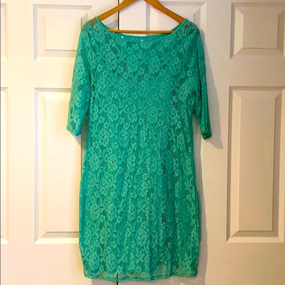 Three Dots Mint green dress